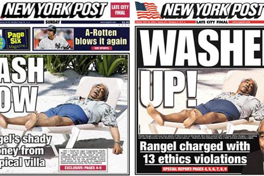 Post cover from August 8, 2008 on the left, today's Post cover on the right